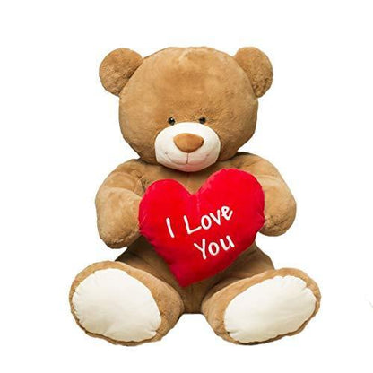 Plushible.comStuffed AnimalsI Love You Bear by Gitzy 35 Inch Jumbo Plush Teddy Bear