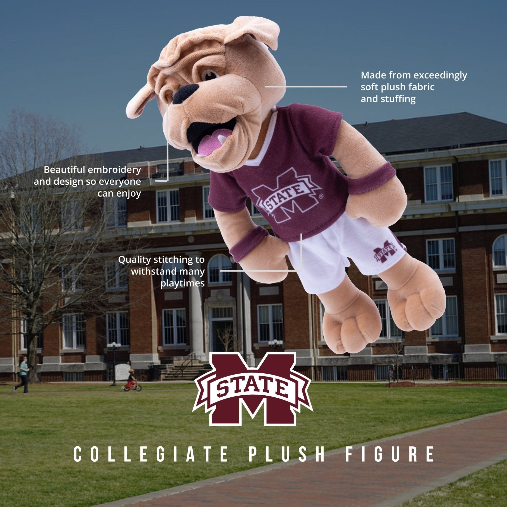 Plushible.comPlush FigureMississippi State University Bulldog 14 Inch Plush Figure
