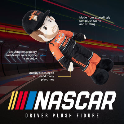 Plushible.com14 Inch Rag DollsNASCAR | Hendrick Motorsports Chase Elliott Hooters Plush Figure