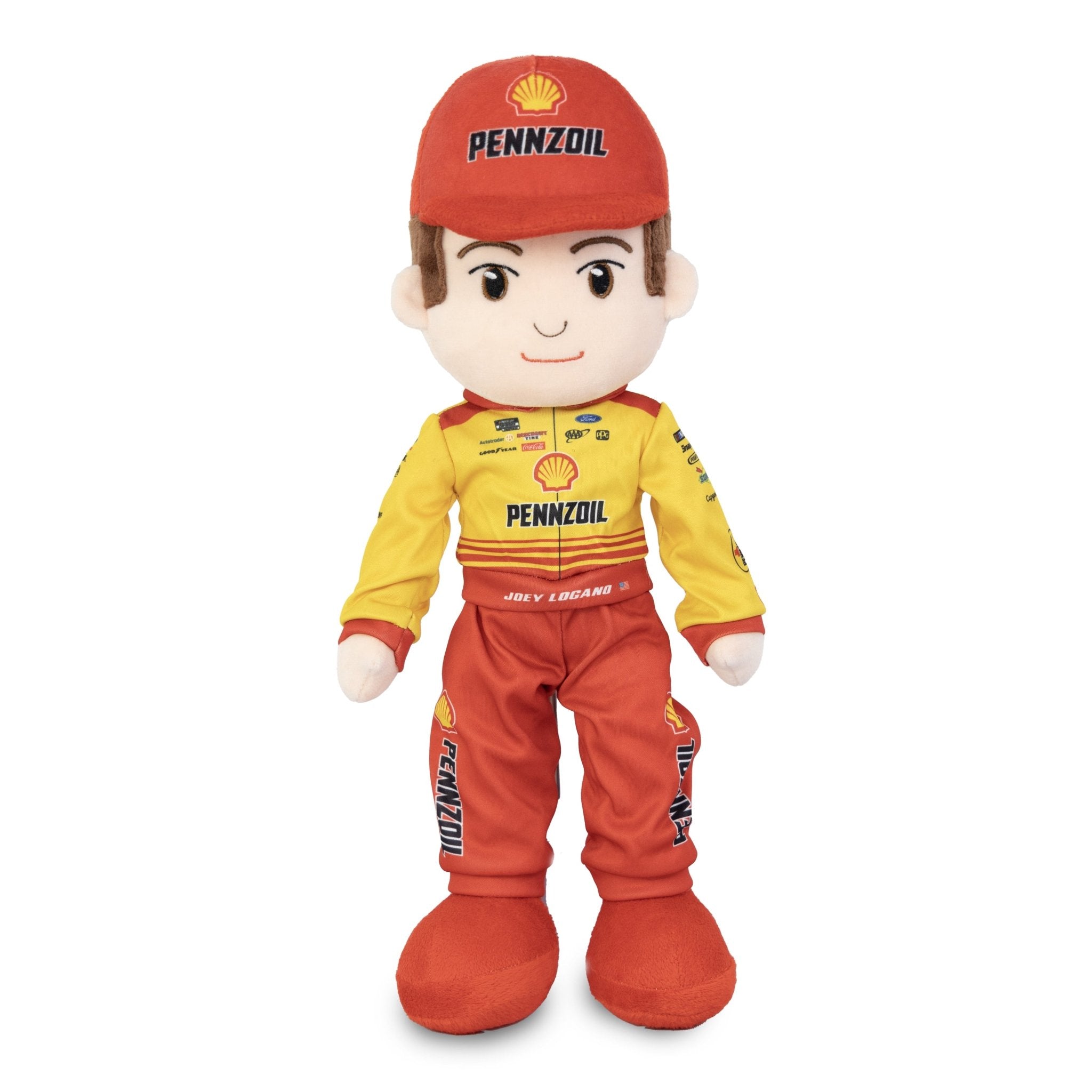 Plushible.com14 Inch Rag DollsNASCAR | Team Penske Joey Logano Plush Figure