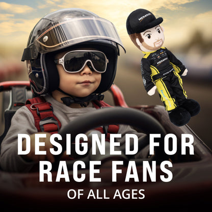 Plushible.com14 Inch Rag DollsNASCAR | Team Penske Ryan Blaney Plush Figure