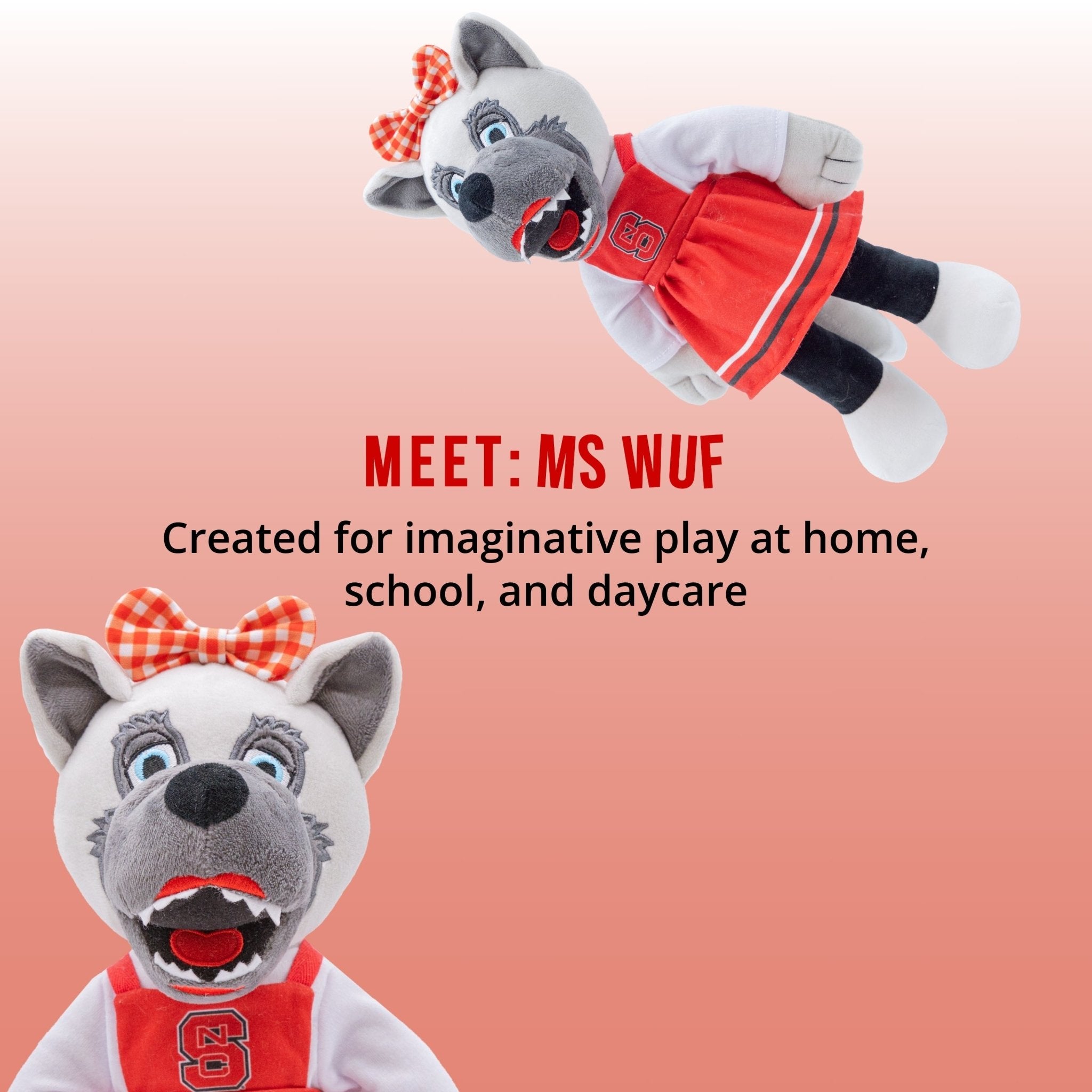 Plushible.comPlush FigureNorth Carolina State University Ms. Wuf 14 Inch Plush Figure