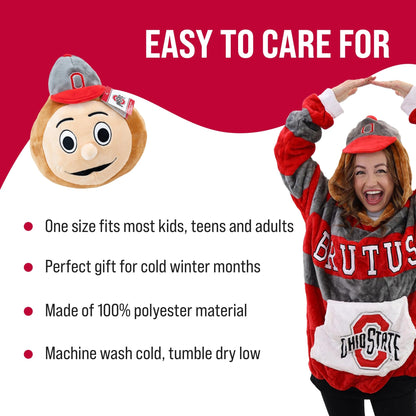 Plushible.comSnugiblesOhio State University Snugible | Blanket Hoodie & Pillow
