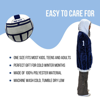 Plushible.comSnugiblesPenn State University Helmet Snugible 2 - in - 1 Blanket Hoodie & Pillow