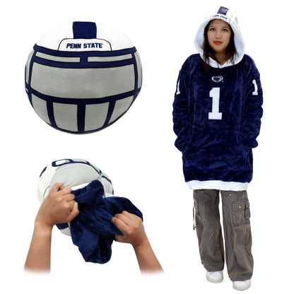 Plushible.comSnugiblesPenn State University Helmet Snugible 2 - in - 1 Blanket Hoodie & Pillow
