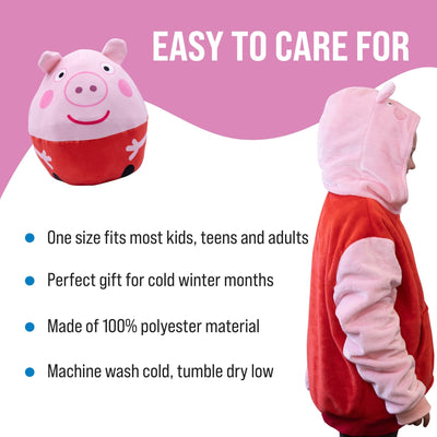 Plushible.comSnugiblesPeppa Pig Child Snugible | Blanket Hoodie & Pillow