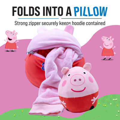 Plushible.comSnugiblesPeppa Pig Child X - Small Snugible | Blanket Hoodie & Pillow