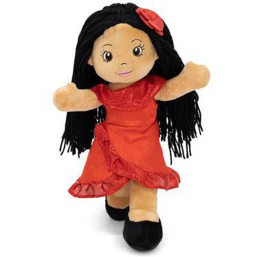 Plushible.com14 Inch Rag DollsPlaytime By Eimmie 14 Inch Rag Doll Julie Salsa Dancer