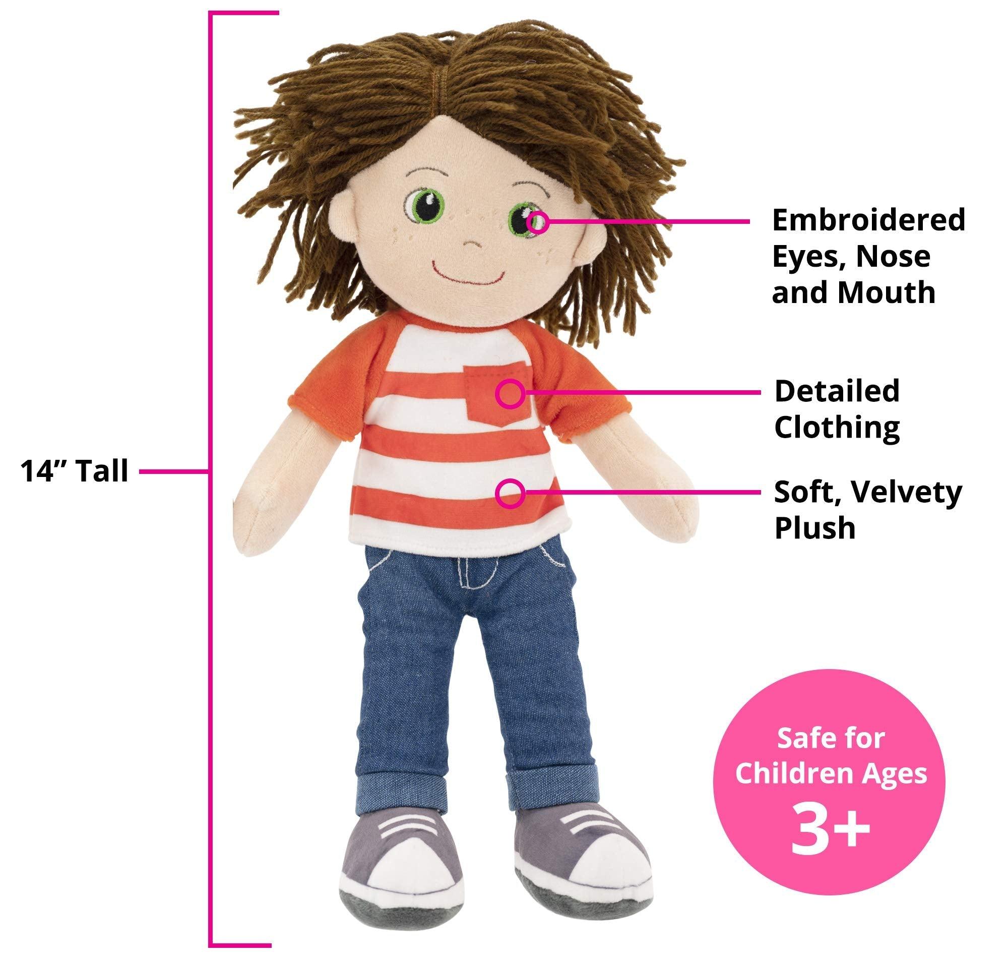 Plushible.com14 Inch Rag DollsPlaytime By Eimmie 14 Inch Rag Doll Ollie