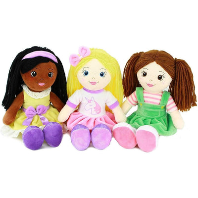 Playtime by Eimmie Toy All Playtime by Eimmie Soft Rag Doll for Girls - 14” First Baby Doll for Kids - Plush Baby Toy - Safe for All Ages