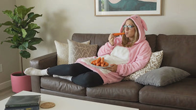 Mochi Bunny Adult Snugible | Blanket Hoodie & Pillow