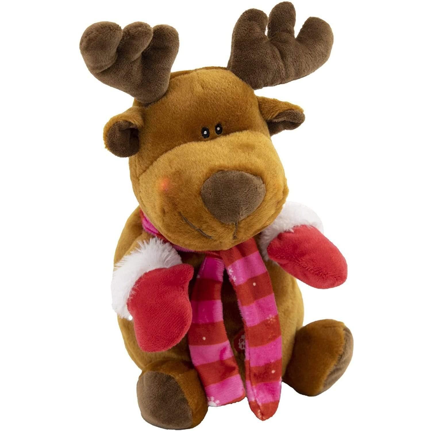 Gitzy Seasonal & Holiday Decorations Reindeer Reindeer Gitzy Light Up Christmas Plush