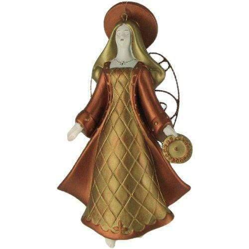 Plushible.comChristmasRuss Berrie Renaissance Angel Holding Plaque Ornament