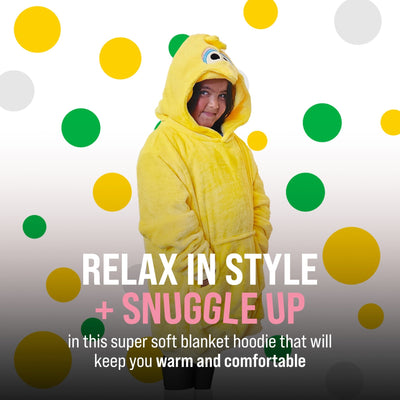 Plushible.comSnugiblesSesame Street | Big Bird Kids Snugible 2 - in - 1 Blanket Hoodie & Pillow