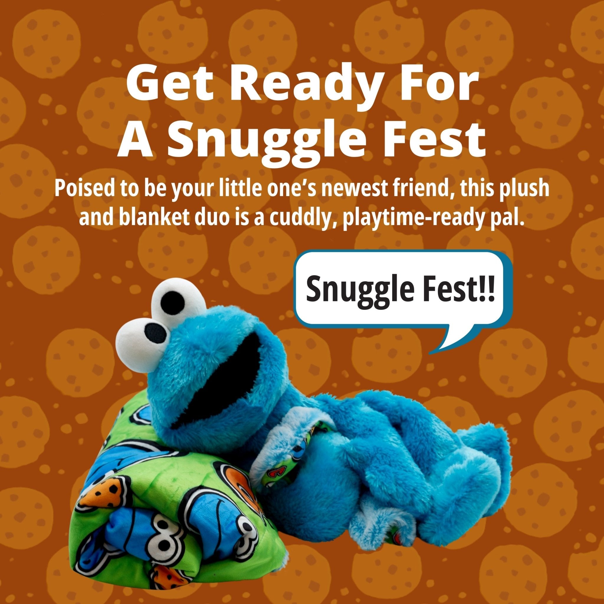 Plushible.comBlankie BestieSesame Street Cookie Monster Blankie Bestie