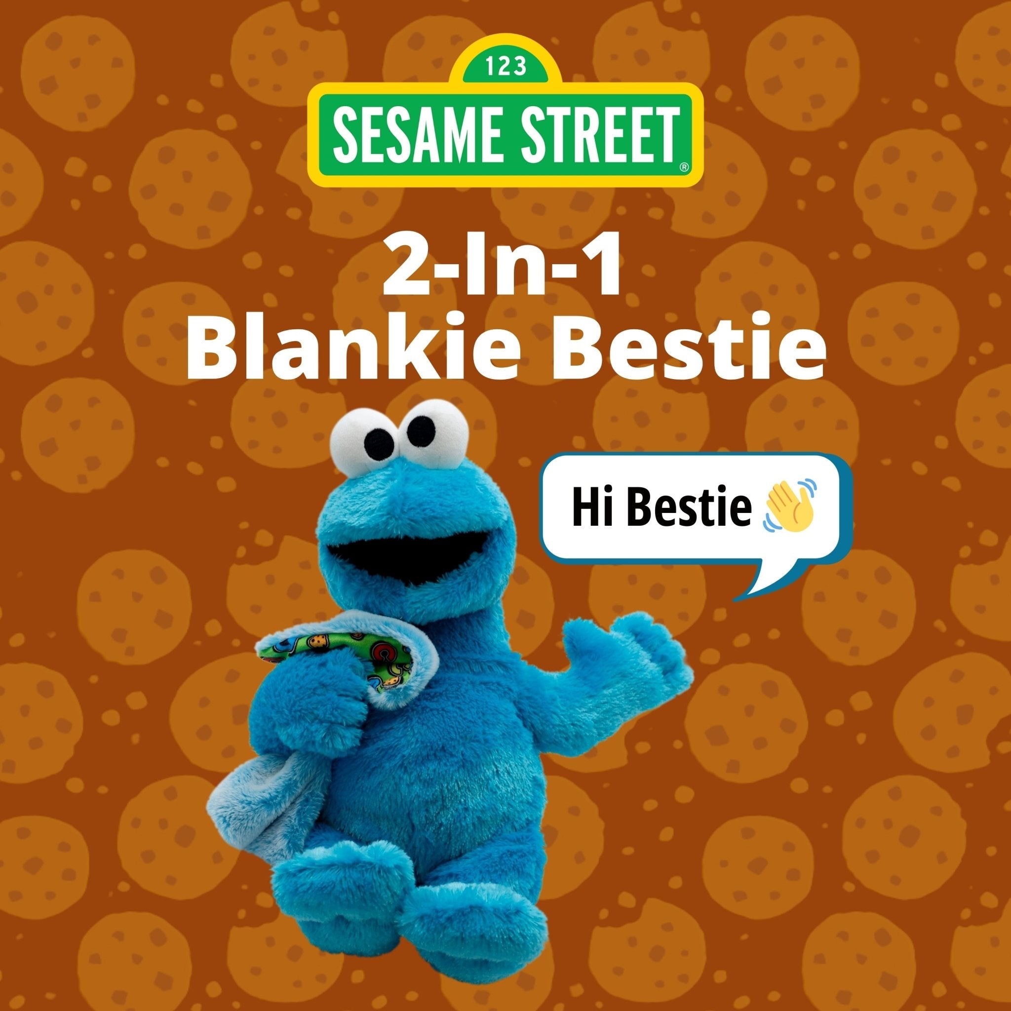 Plushible.comBlankie BestieSesame Street Cookie Monster Blankie Bestie