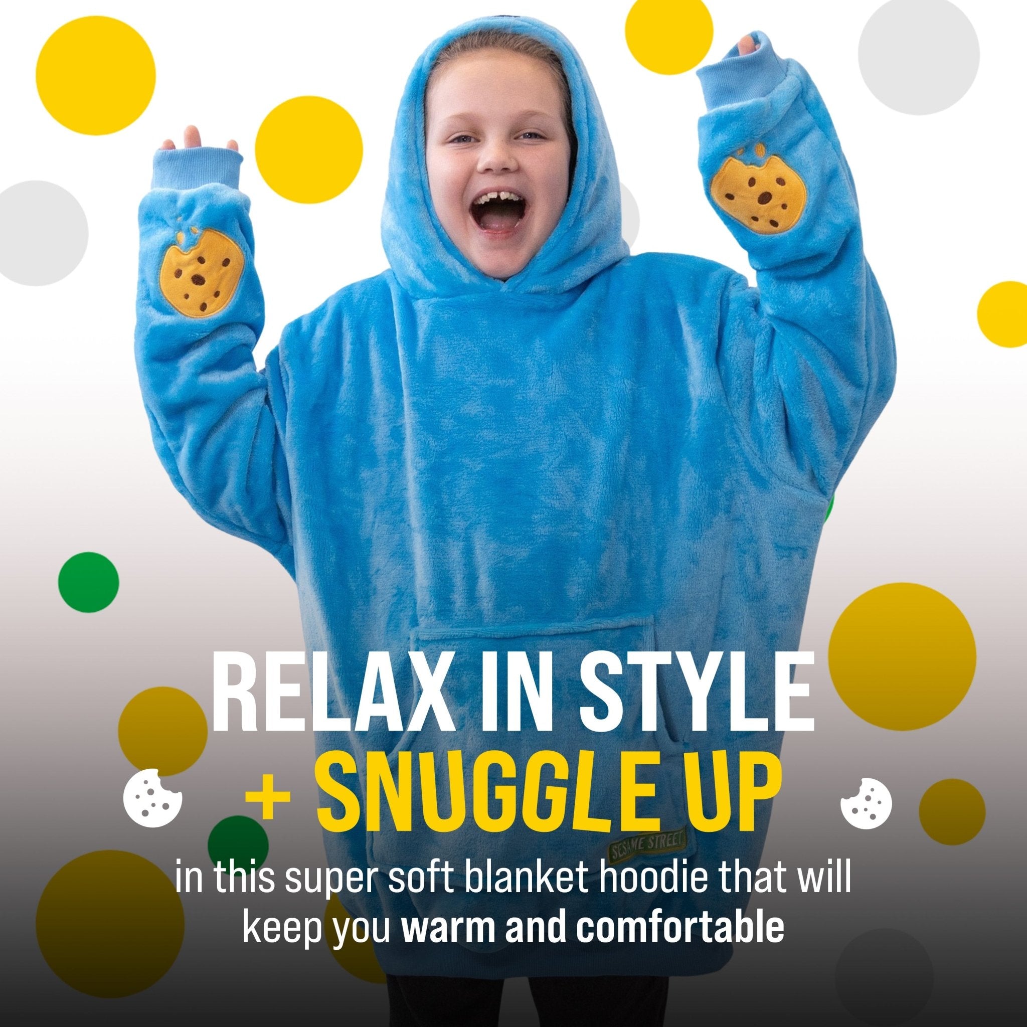 Plushible.comSnugiblesSesame Street Cookie Monster Kids Snugible | Blanket Hoodie & Pillow