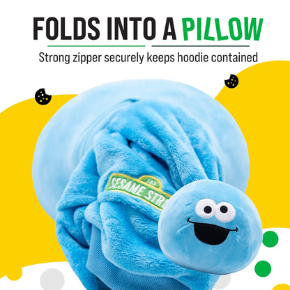 Plushible.comSnugiblesSesame Street Cookie Monster Kids Snugible | Blanket Hoodie & Pillow