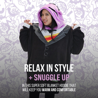 Plushible.comSnugiblesSesame Street | Count Von Count Adult Snugible 2 - in - 1 Blanket Hoodie & Pillow