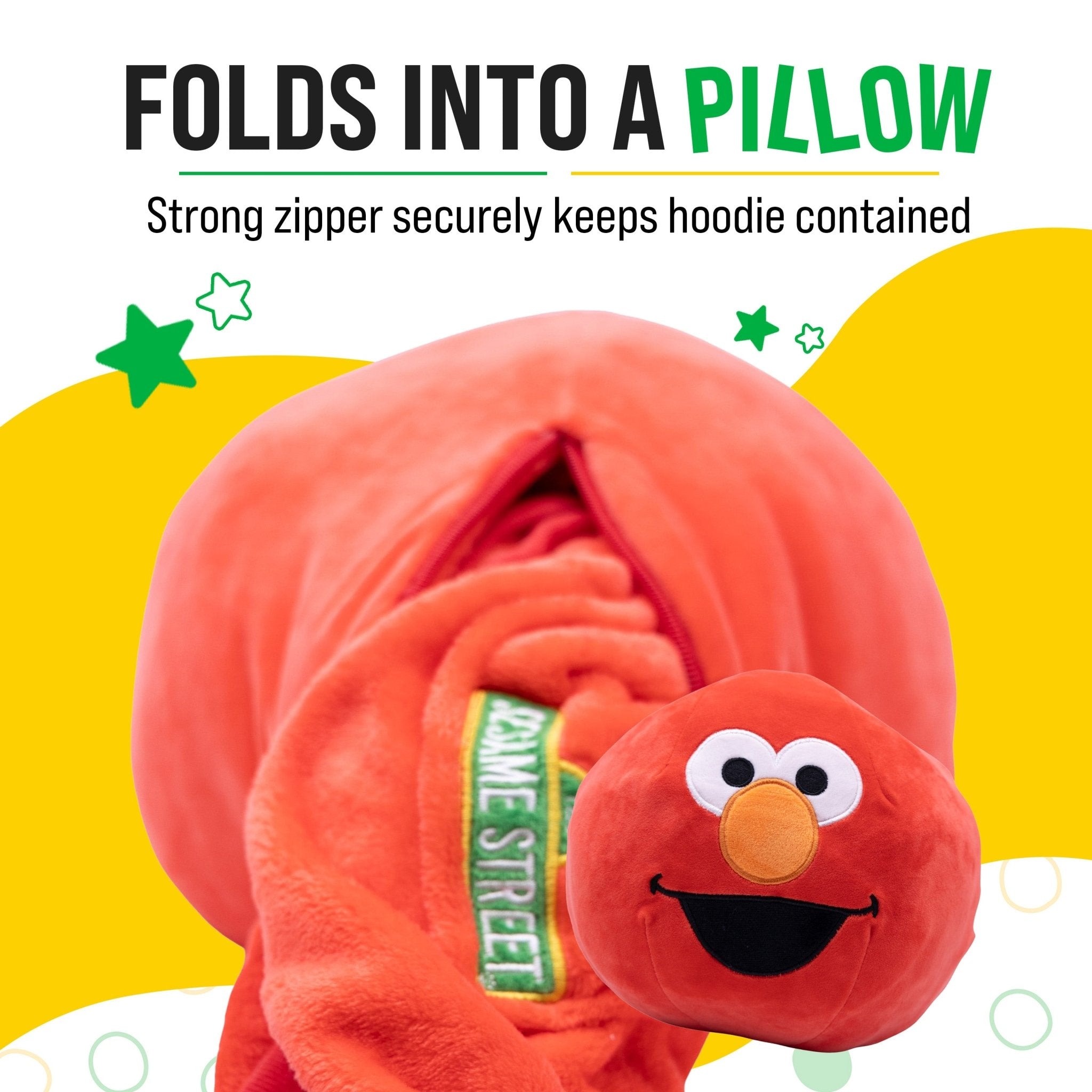 Plushible.comSnugiblesSesame Street Elmo Kids Snugible | Blanket Hoodie & Pillow