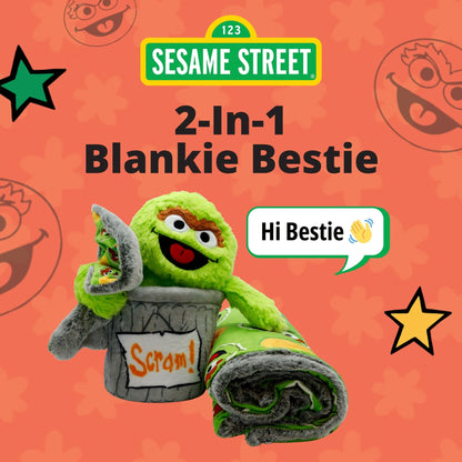 Plushible.comBlankie BestieSesame Street Oscar The Grouch Blankie Bestie