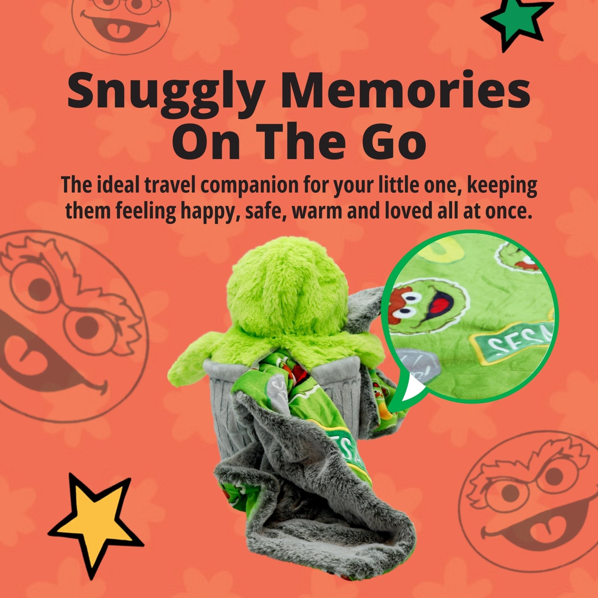 Plushible.comBlankie BestieSesame Street Oscar The Grouch Blankie Bestie