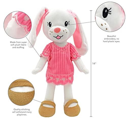 Plushible.com14 Inch Rag DollsSharewood Forest Friends 14 Inch Rag Doll Brie the Bunny