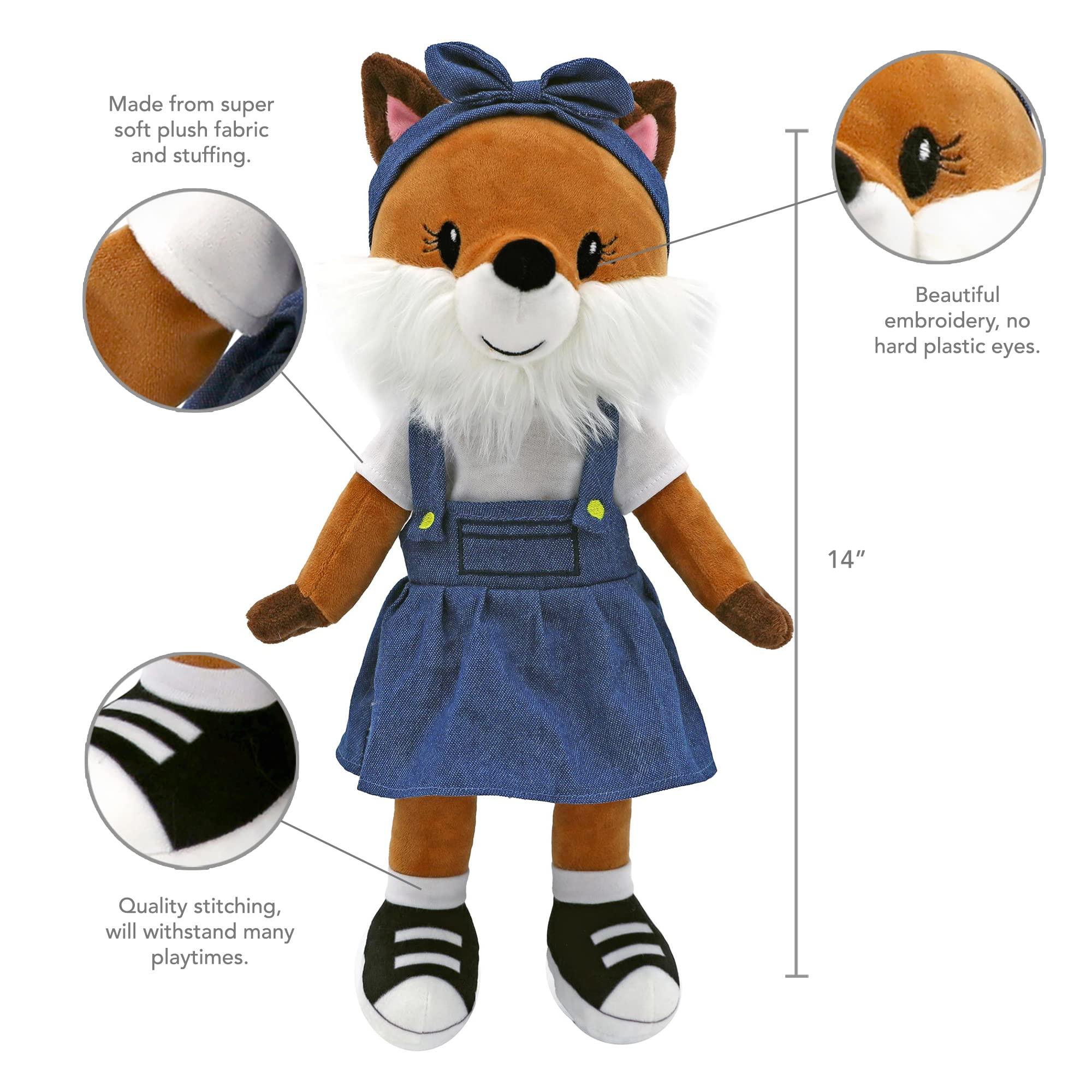 Plushible.com14 Inch Rag DollsSharewood Forest Friends 14 Inch Rag Doll Fiona the Fox