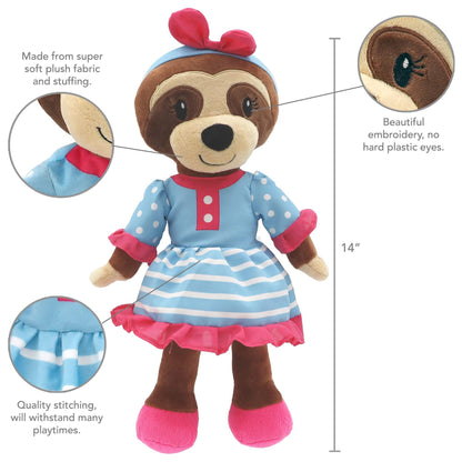 Plushible.com14 Inch Rag DollsSharewood Forest Friends 14 Inch Rag Doll Sofie the Sloth