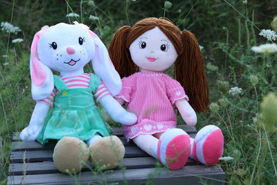 Plushible.com18 Inch Rag DollsSharewood Forest Friends 18 Inch Rag Doll Brie the Bunny