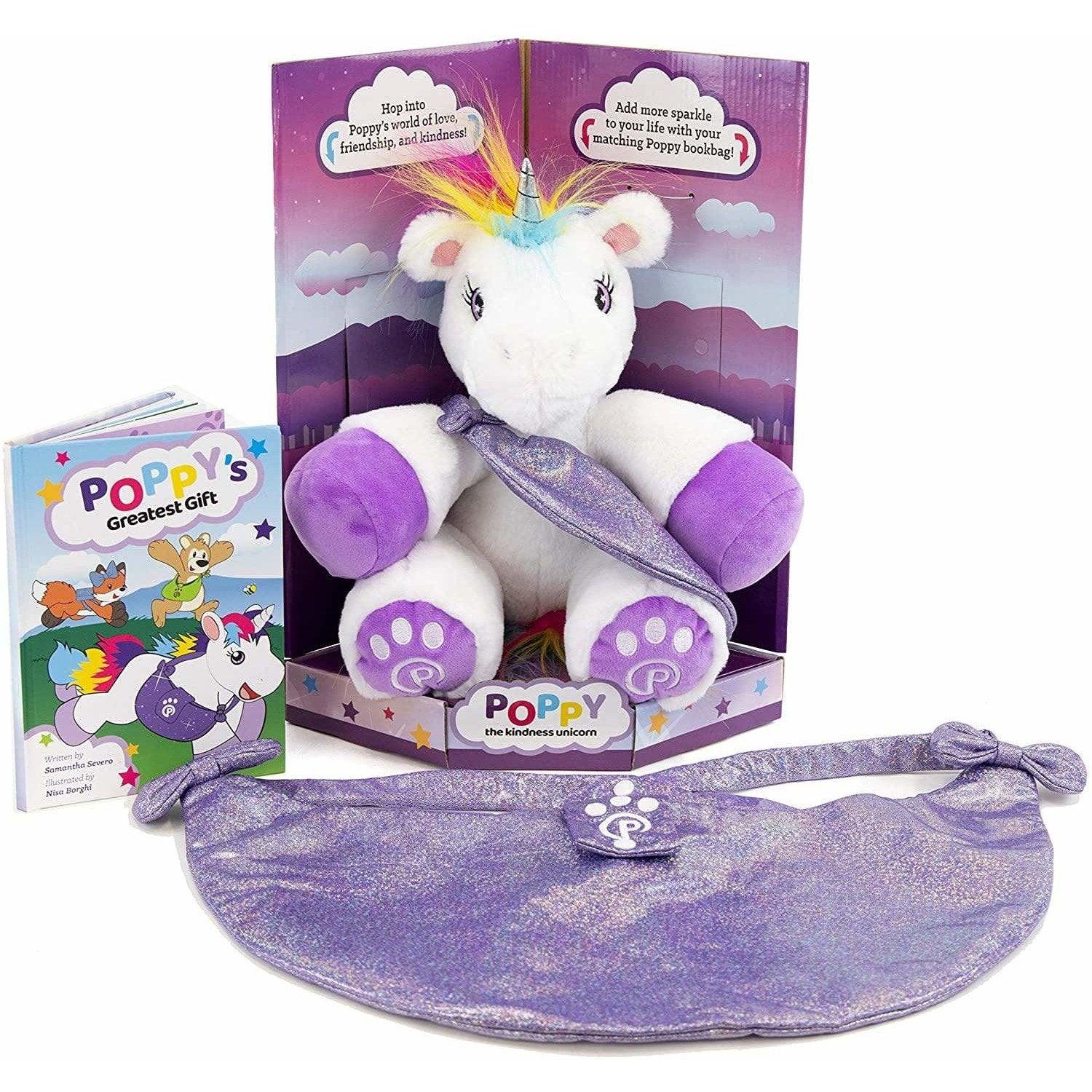 Plushible.comStory BooksUnicorn Plushie with Matching Bags and Storybook travel & adventure!