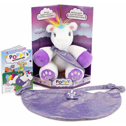 Plushible.comStory BooksUnicorn Plushie with Matching Bags and Storybook travel & adventure!
