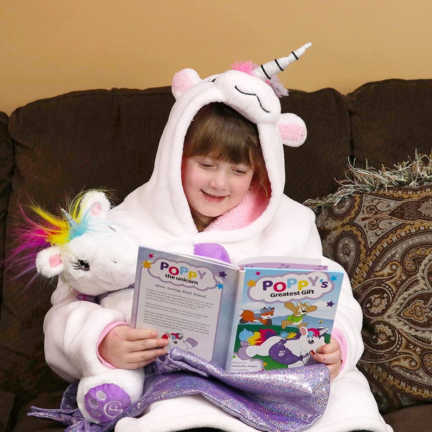 Plushible.comStory BooksUnicorn Plushie with Matching Bags and Storybook travel & adventure!