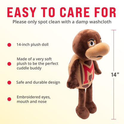 Plushible.com14 Inch Rag DollsUniversity of Maryland Testudo 14 Inch Plush Figure