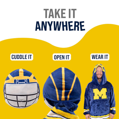 Plushible.comSnugiblesUniversity of Michigan Helmet Snugible | Blanket Hoodie & Pillow