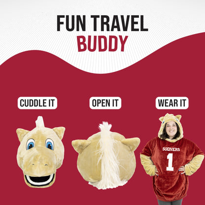 Plushible.comSnugiblesUniversity of Oklahoma Boomer Snugible | Blanket Hoodie & Pillow