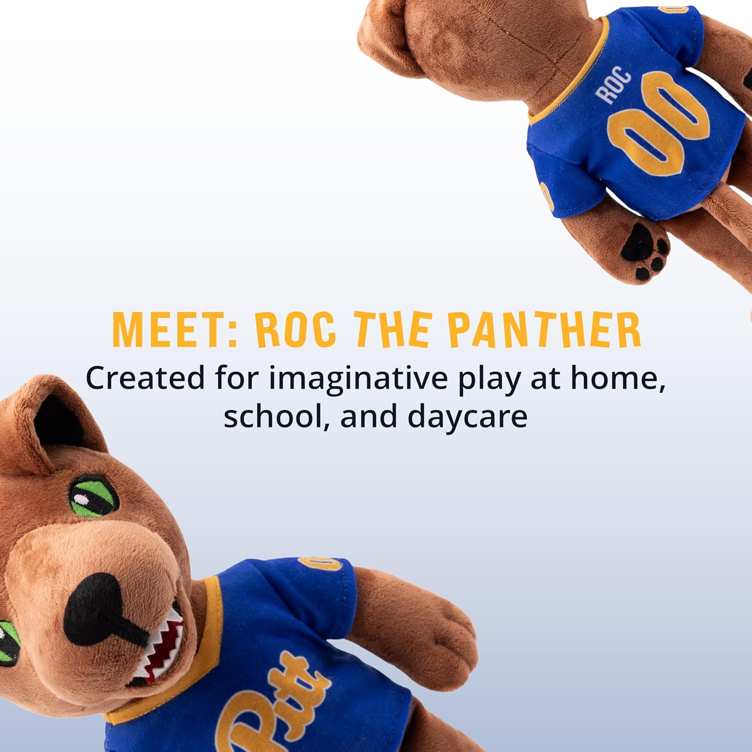 University of Pittsburgh Roc the Panther 14 Inch Plush Figure