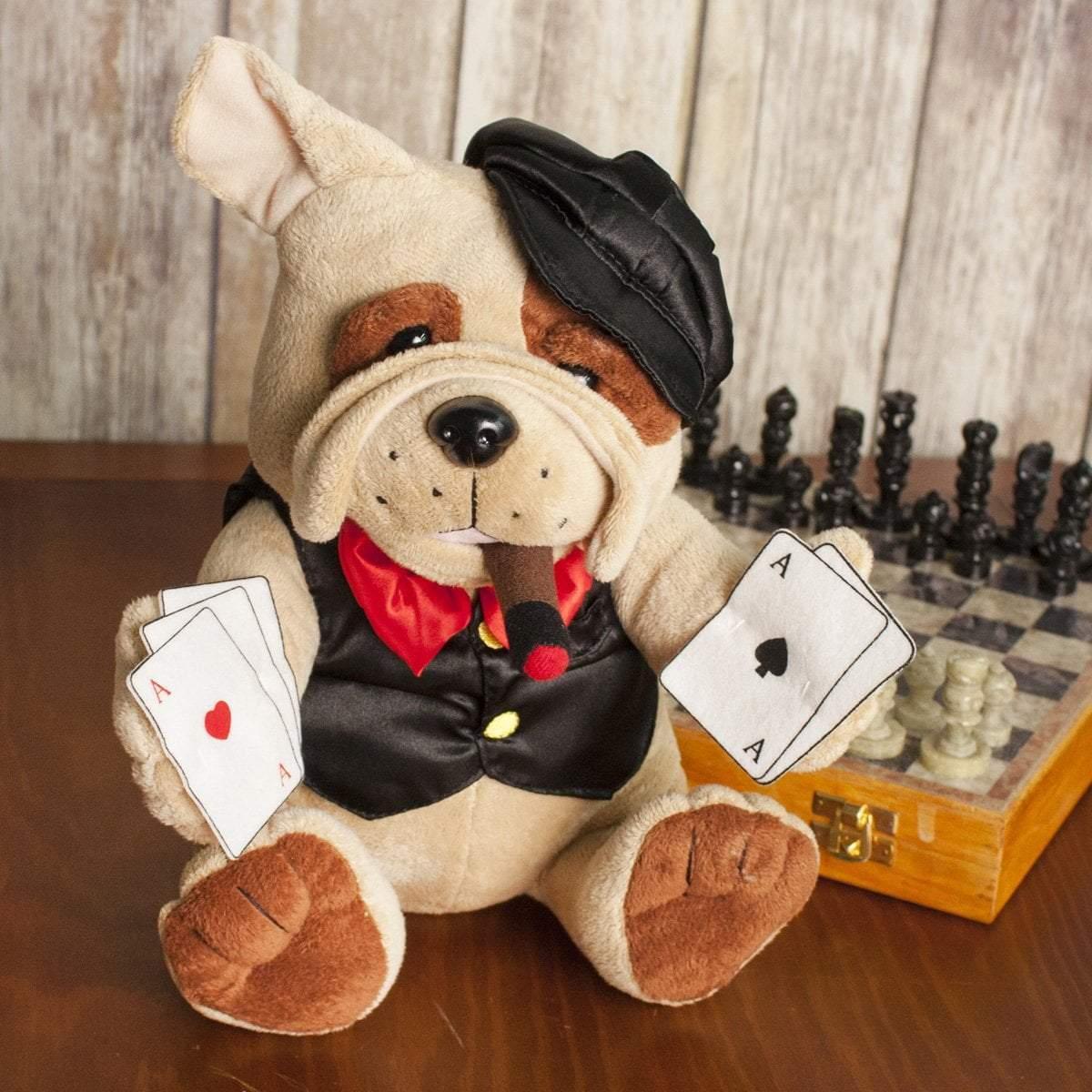 Plushible.comStuffed Animals"Vegas" the 9in Dealin Dog by Ganz
