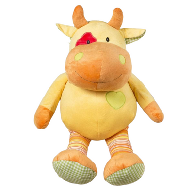"Wellington" the 15in Bright Striped Cow by Beverly Hills Teddy Bear Company